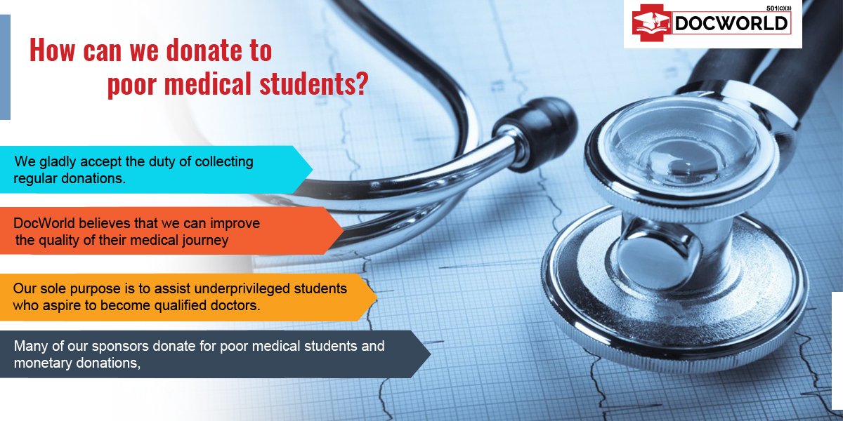 How can we donate to poor medical students?